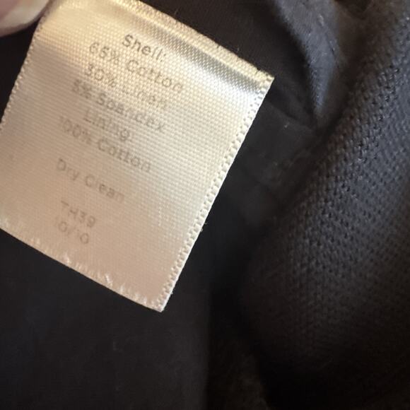 Talbots Midi Skirt Women's 4 Black Linen Blend Career Pencil - Picture 6 of 6